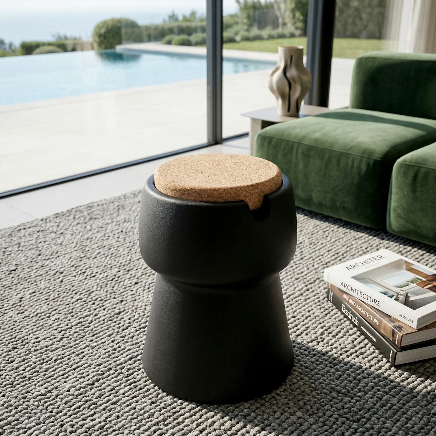 Tabouret Table Champagne